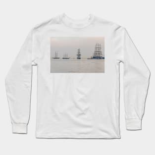 Sailing Vessel at Bremerhaven - North Sea Area Long Sleeve T-Shirt